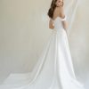 Off The Shoulder A-line Wedding Dress With Attached Overskirt by Anne Barge - Image 2