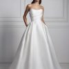 Strapless Mikado Ball Gown Wedding Dress by Anne Barge - Image 1