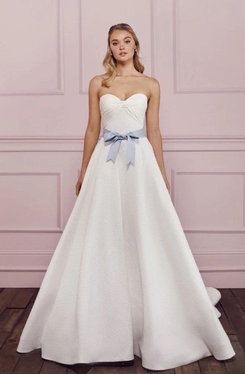 Strapless Sweetheart Ball Gown Wedding Dress by Anne Barge - Image 1