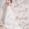 Asymmetrical Pleated Off The Shoulder A-line Wedding Dress by Maggie Sottero - Image 2