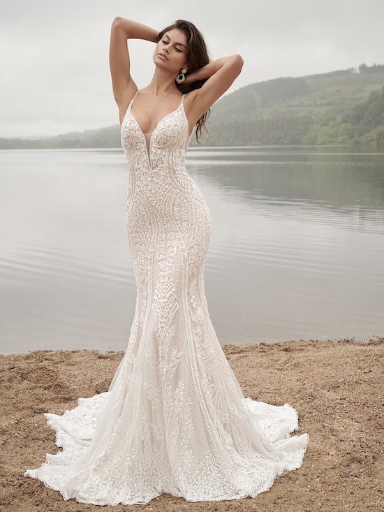 fit and flare wedding dresses