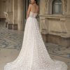 Strapless Sweetheart Neckline Embroidered A-line Wedding Dress by Pronovias - Image 2