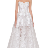 Lace Strapless A-line Sweetheart Neckline Wedding Dress by Reem Acra - Image 1