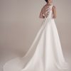 Simple Ball Gown Wedding Dress With Scoop Back And V-neckline by Maggie Sottero - Image 2