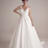 Simple Ball Gown Wedding Dress With Scoop Back And V-neckline by Maggie Sottero - Image 1