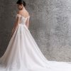 Off The Shoulder Lace Ball Gown Wedding Dress by Allure Bridals - Image 2