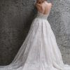 Strapless Glitter Ball Gown Wedding Dress by Allure Bridals - Image 2
