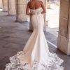 Strapless Mikado Fit And Flare Wedding Dress With Lace Bodice by Allure Bridals - Image 2