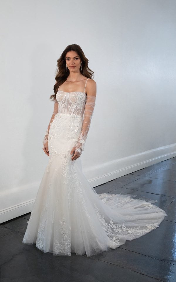 lace corset wedding dress