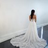Lace A-line Wedding Dress With Detachable Long Sleeves by Martina Liana - Image 2