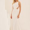 Backless Fit And Flare Wedding Dress by Mikaella - Image 1