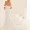 Fit And Flare Wedding Dress With Detachable Off The Shoulder Straps by Mikaella - Image 2