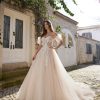 Spaghetti Strap Ball Gown Wedding Dress With Exposed Bodice by Randy Fenoli - Image 1