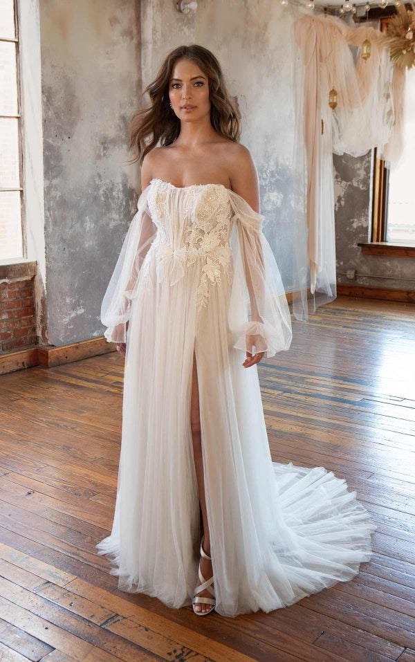 floor length wedding dress