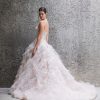 Strapless Ball Gown Wedidng Dress With Ruffled Skirt. by Allure Bridals - Image 2