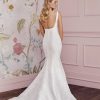 Sleeveless Square Neckline Fit And Flare Wedding Dress With Open Back by Anne Barge - Image 2
