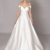 Off The Shoulder Ball Gown Wedding Dress With Pleated Bodice by Augusta Jones - Image 1