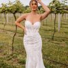 Strapless Lace Fit And Flare Wedding Dress With Sweetheart Neckline by Essense of Australia - Image 1