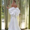 Fit And Flare Wedding Dress With Detachable Bow by Estee Couture - Image 2