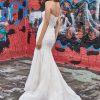 Strapless Fit And Flare Wedding Dress With Beaded Lace Throughout by Madison James - Image 2