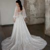Lace A-line Wedding Dress With Detachable Long Sleeves by Martina Liana Luxe - Image 2