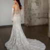 Strapless 3D Floral Fit And Flare Wedding Dress With Detachable Sleeves. by Martina Liana Luxe - Image 2