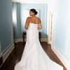 Strapless Fit And Flare Wedding Dress With Detachable Overskirt by Martina Liana - Image 2