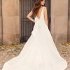 Sleeveless A-line Wedding Dress With V-neckline And Bow At Back by Paloma Blanca - Image 2