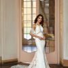 Fit And Flare Lace Wedding Dress With Detachable Arm Bands by Randy Fenoli - Image 1