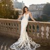 Lace Fit And Flare Wedding Dress With Open Back by Randy Fenoli - Image 1