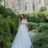 Off The Shoulder Ballgown Wedding Dress With Sparkle Tulle by Stella York - Image 1