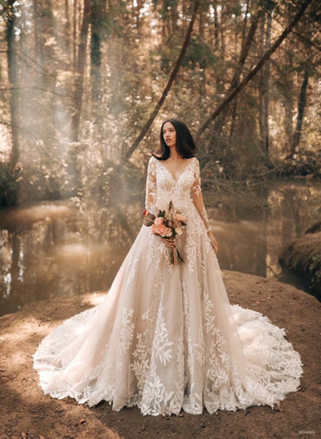 Lauren Elaine Halcyon | Crystal & Pearl Vintage Lace A-Line Wedding Gown