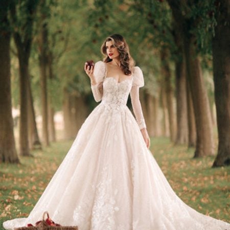 Long Sleeve Ball Gown Wedding Dress With Sparkle Tulle | Kleinfeld Bridal