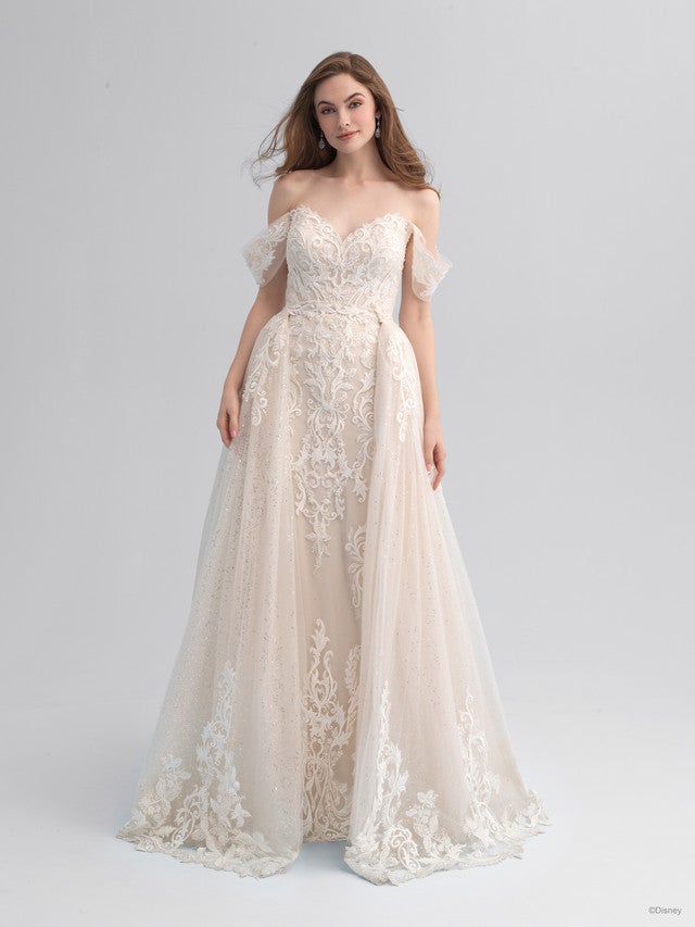 Long Sleeve Fairytale A-line Tulle Wedding Bridal Dress, Custom off  Shoulder Elegant Prom Party Gown, Floral Boho Beach Princess Romantic - Etsy