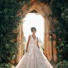 Sleeveless Ball Gown Wedding Dress With Lace And Sparkle Tulle by Disney Fairy Tale Weddings Platinum Collection - Image 1