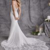 Sleeveless Sheath Wedding Dress With Lace Bodice And Train by Maggie Sottero - Image 2