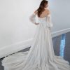 A-line Wedding Dress With Sweetheart Neckline And Detachable Long Sleeves by Martina Liana - Image 2