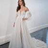 A-line Wedding Dress With Sweetheart Neckline And Detachable Long Sleeves by Martina Liana - Image 1