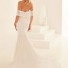 Lace Fit And Flare Wedding Dress by Mikaella - Image 2