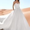Strapless Ballgown Wedding Dress With Pockets by Pronovias - Image 1