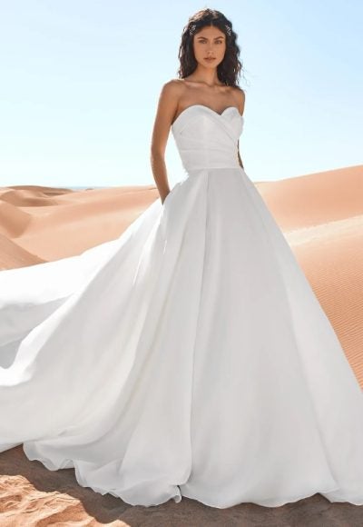 Strapless Ballgown Wedding Dress With Pockets by Pronovias