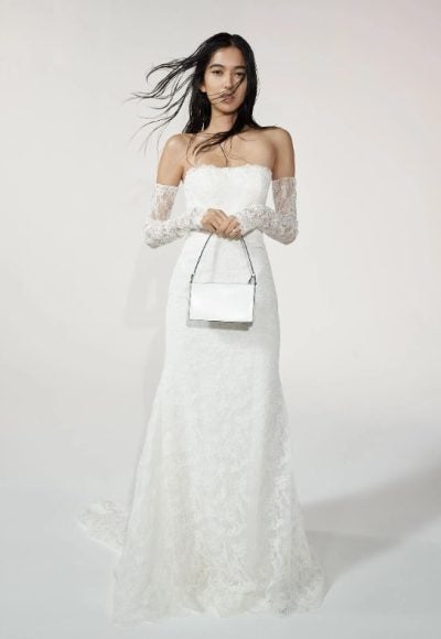 Lace Mermaid Wedding Dress With Detachable Long Sleeves by Vera Wang Bride
