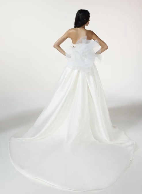 Strapless Ball Gown Wedding Dress With Back Details by Vera Wang Bride - Image 2