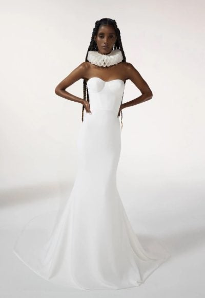 Strapless Mermaid Wedding Dress With Back Details by Vera Wang Bride