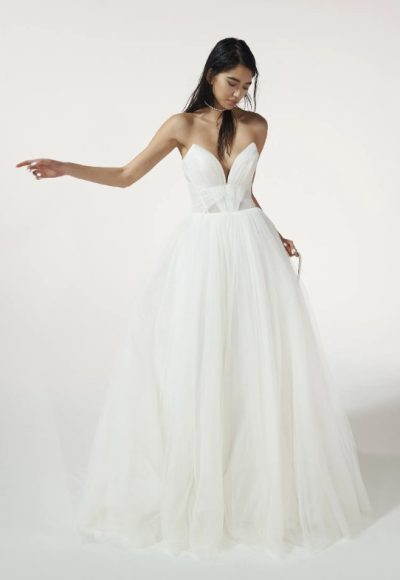 Strapless Tulle Ball Gown Wedding Dress by Vera Wang Bride