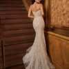 Strapless Beaded Lace Fit And Flare Wedding Dress With Sweetheart Neckline by Calla Blanche - Image 2