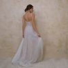 Sleeveless Beaded A-line Wedding Dress With Front Slit by Enaura Bridal - Image 2