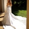 Strapless Fit And Flare Wedding Dress With Lace Bodice And Back Details by Eve of Milady - Image 2