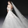 Strapless Ball Gown Wedding Dress With Floral Lace by Nicole + Felicia - Image 2