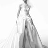 Strapless Ball Gown Wedding Dress With Front Slit by Nicole + Felicia - Image 1